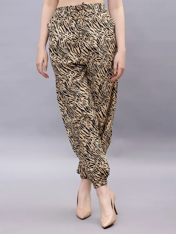 Beige_Cotton_Women_Animal_Printed_Smart_Loose_Fit_High-Rise_Joggers_Trousers_For_Women
