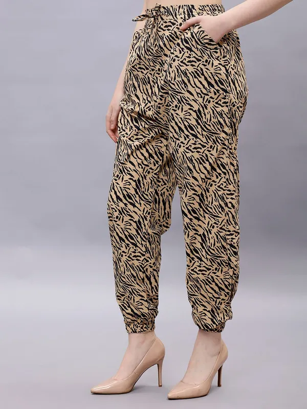 Beige_Cotton_Women_Animal_Printed_Smart_Loose_Fit_High-Rise_Joggers_Trousers_For_Women