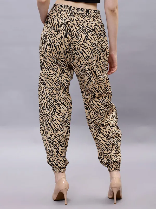 Beige_Cotton_Women_Animal_Printed_Smart_Loose_Fit_High-Rise_Joggers_Trousers_For_Women
