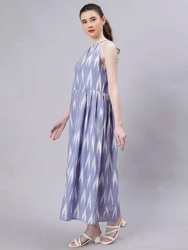 Blue_Cotton_Ethnic_Motifs_Printed_Halter_Neck_Cotton_Maxi_Dress_For_Women