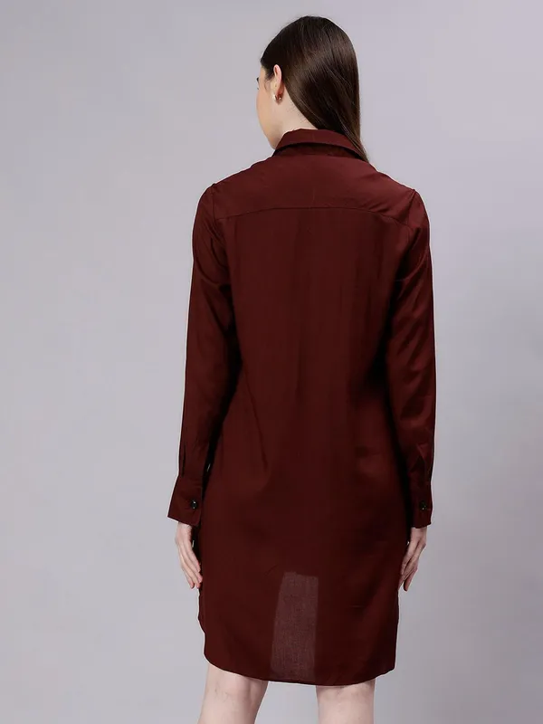 Coffee_Brown_Cotton_Women_Comfort_Slim_Fit_Opaque_Casual_Shirt_For_Women