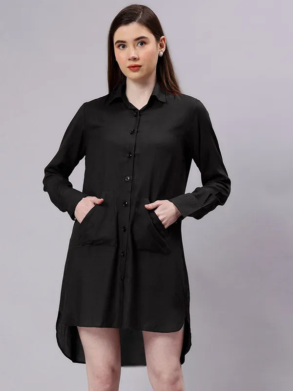 Black_Cotton_Women_Comfort_Slim_Fit_Opaque_Casual_Shirt_For_Women