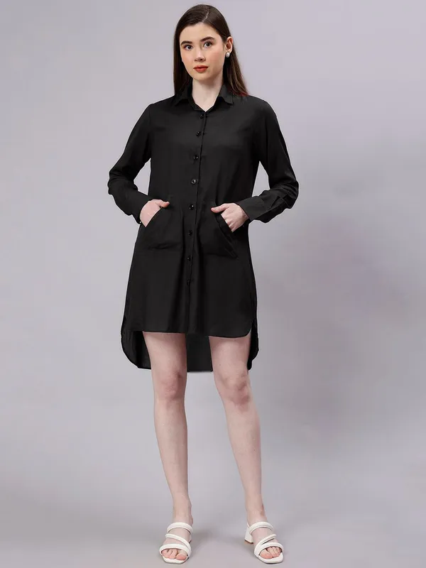 Black_Cotton_Women_Comfort_Slim_Fit_Opaque_Casual_Shirt_For_Women