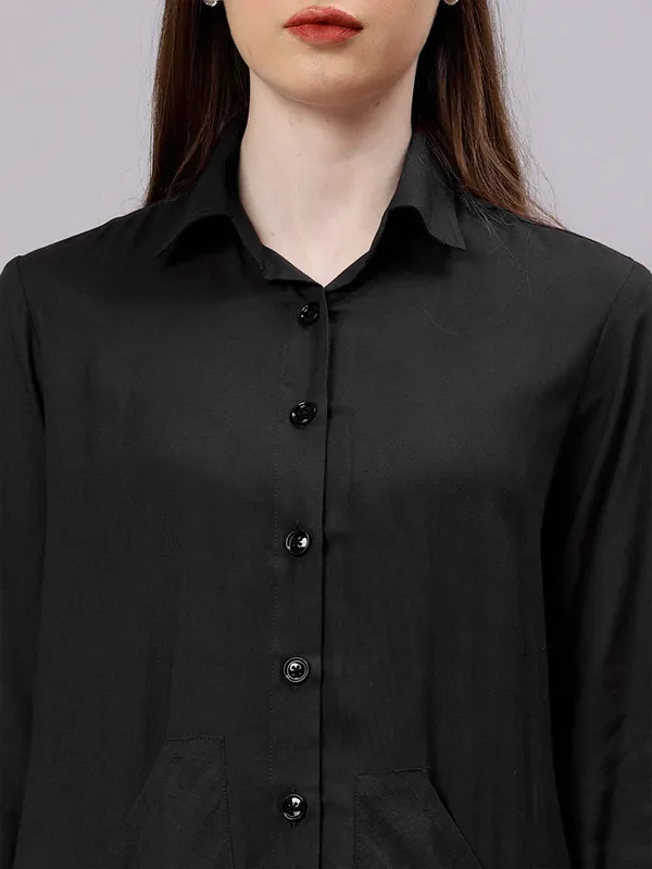 Black_Cotton_Women_Comfort_Slim_Fit_Opaque_Casual_Shirt_For_Women