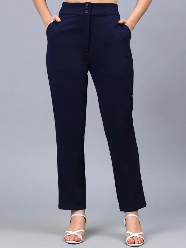 Navy_Blue_Cotton_Women_Smart_Straight_Fit_High-Rise_Flat-Front_Trousers_For_Women