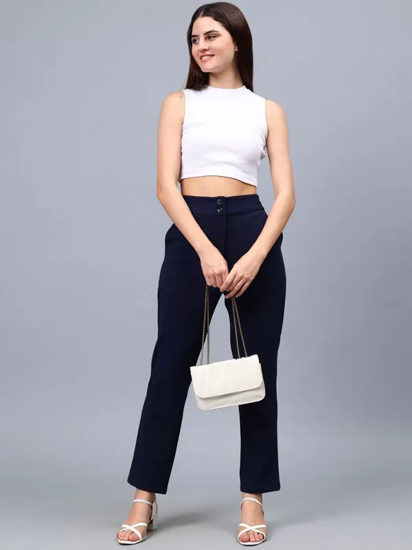 Navy_Blue_Cotton_Women_Smart_Straight_Fit_High-Rise_Flat-Front_Trousers_For_Women