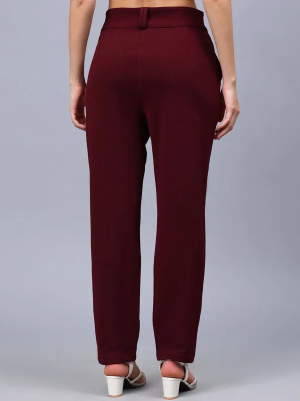 Maroon_Cotton_Women_Smart_Straight_Fit_High-Rise_Cigarette_Trousers_For_Women