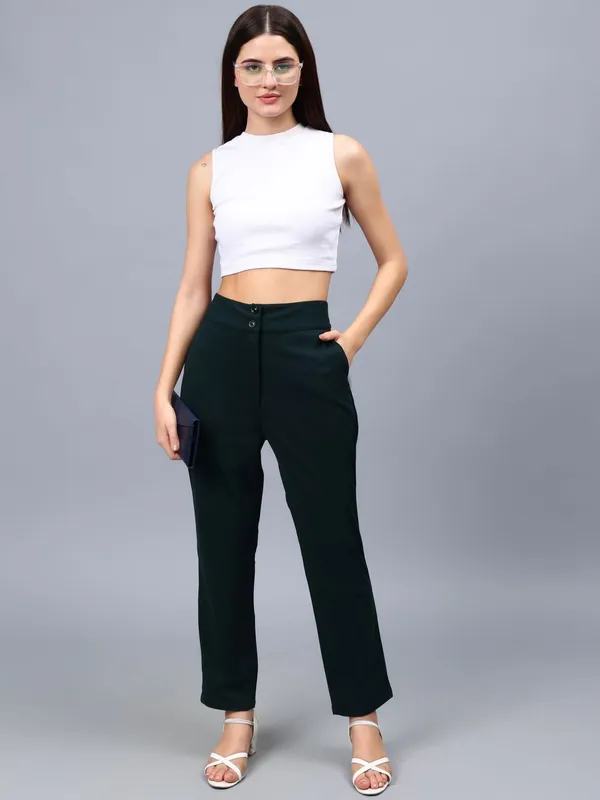 Green_Cotton_Women_Smart_Straight_Fit_High-Rise_Trousers_For_Women