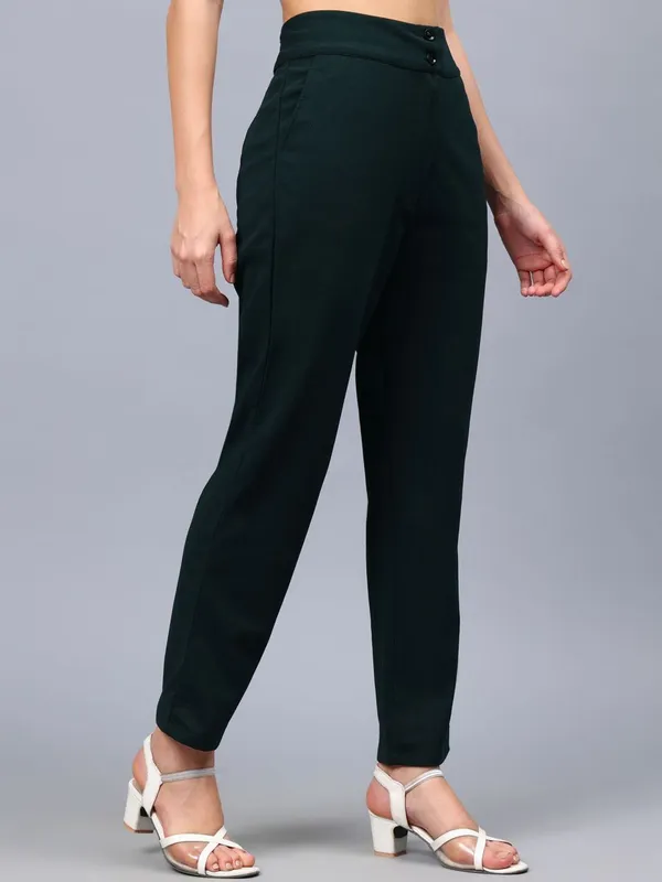 Green_Cotton_Women_Smart_Straight_Fit_High-Rise_Trousers_For_Women