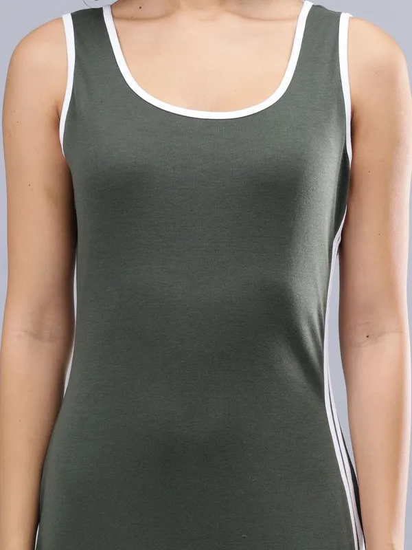 Olive_Cotton_Sleeveless_Midi_Sheath_Dress_For_Women