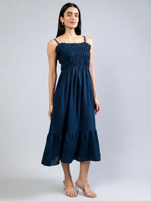 Navy_Blue_Cotton_Women_Cotton_Fit_&_Flare_Midi_Dress_For_Women