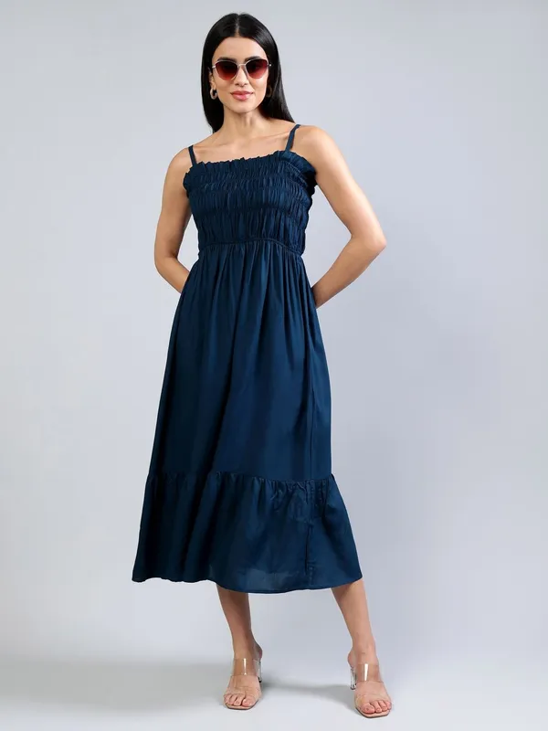 Navy_Blue_Cotton_Women_Cotton_Fit_&_Flare_Midi_Dress_For_Women