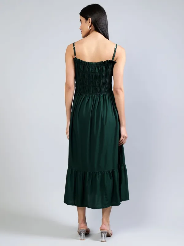 Green_Cotton_Fit_&_Flare_Midi_Dress_For_Women