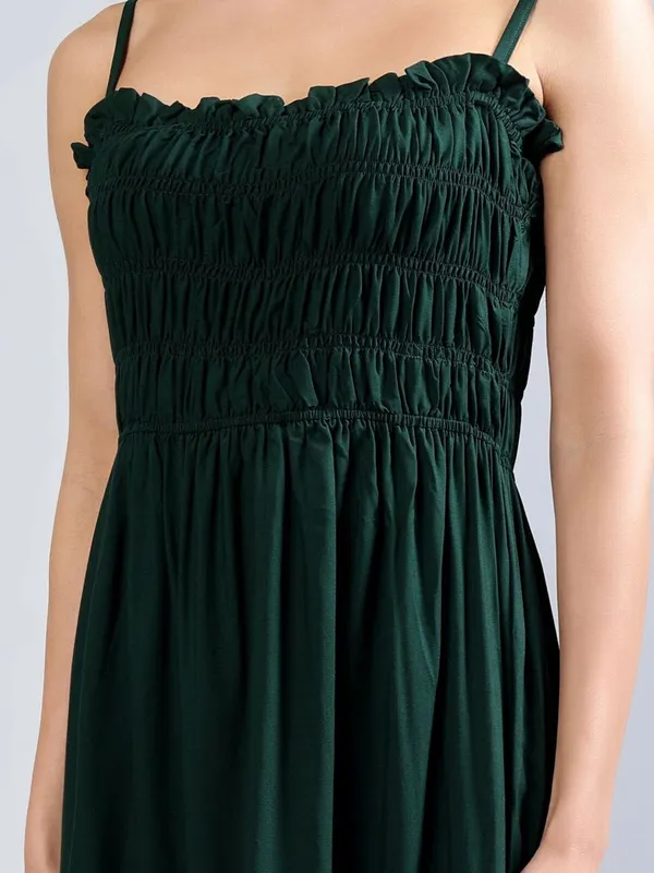 Green_Cotton_Fit_&_Flare_Midi_Dress_For_Women