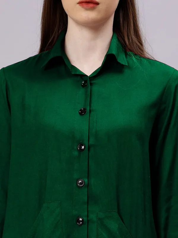 Green_Cotton_Women_Comfort_Slim_Fit_Opaque_Casual_Shirt_For_Women