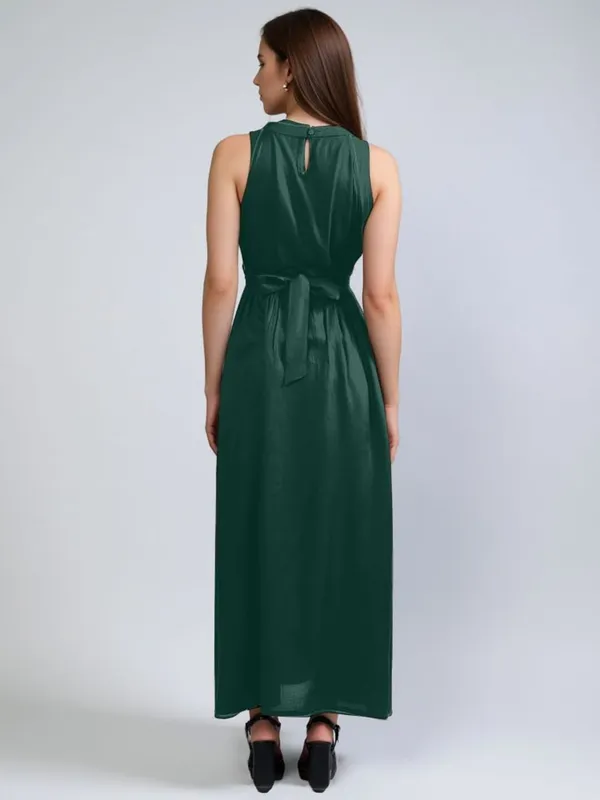 Green_Cotton_Women_Solid_Maxi_Dress_For_Women