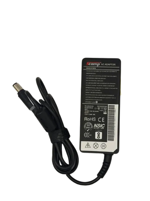 SCOMP_Laptop_Adapter_Charger_Compatible_HP_18.5V_3.5A_Patli_Pin_4.8*1.7mm_(Included_AC_Code_)