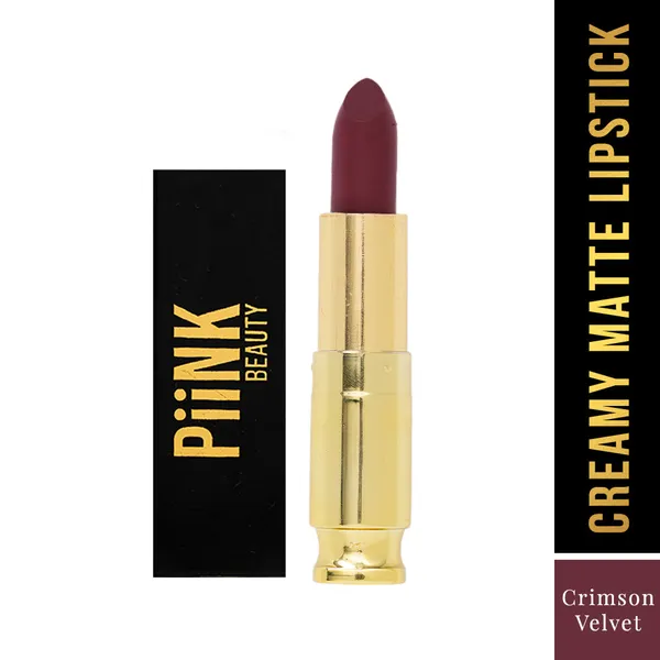 PiiNK_Beauty_Weightless_Creamy_Matte_Lipstick-_Crimson_Velvet__CM-01_(4.2g)