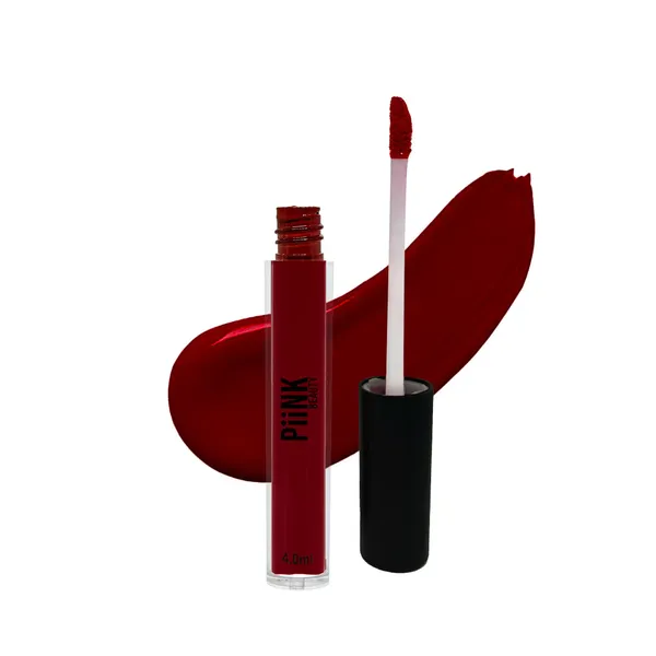 PiiNK_Beauty_Stay_Put_Liquid_Lipstick_|_Long_Lasting,_Light_Weight,_Non_Transfer,_Water_&_Smudge_Proof,_Highly_Pigmented_|_LL-02_Plump_Velvet_4.0_ml