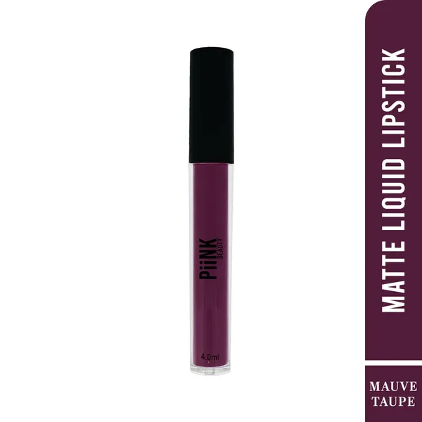 PiiNK_Beauty_Stay_Put_Liquid_Lipstick_|_Long_Lasting,_Light_Weight,_Non_Transfer,_Water_&_Smudge_Proof,_Highly_Pigmented_|_LL-07_Mauve_Taupe_4.0_ml_(Pack_of_2)