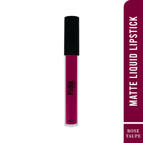 PiiNK_Beauty_Stay_Put_Liquid_Lipstick_|_Long_Lasting,_Light_Weight,_Non_Transfer,_Water_&_Smudge_Proof,_Highly_Pigmented_|LL-08_Rose_Taupe_4.0_ml