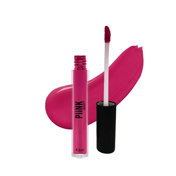 PiiNK_Beauty_Stay_Put_Liquid_Lipstick_|_Long_Lasting,_Light_Weight,_Non_Transfer,_Water_&_Smudge_Proof,_Highly_Pigmented_|_LL-12_Pink_Peony_4.0_ml