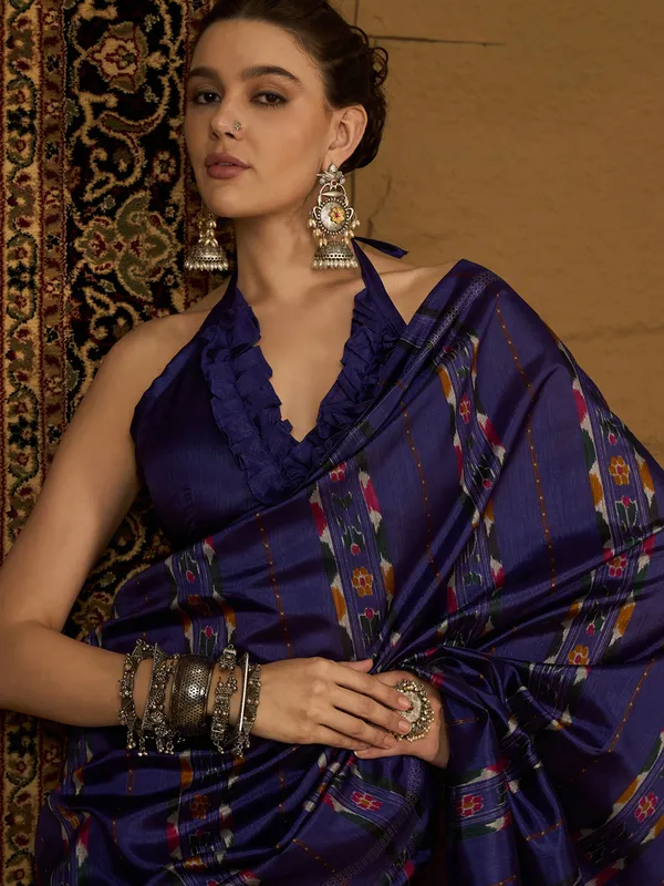 Vartika_Purple_Bhagalpuri_Silk_Premium_Saree_For_Women