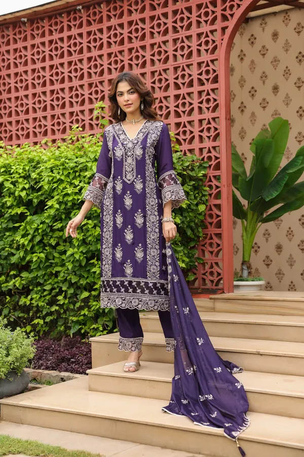 Urvashi_Purple_Viscose_And_Chiffon_Dupatta_Premium_Suit_Set_For_Women