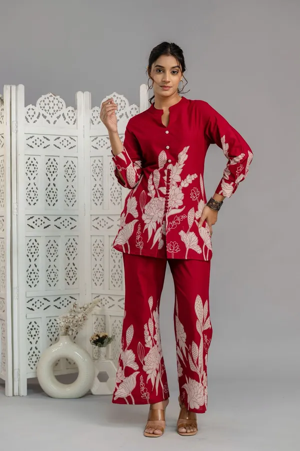 Navya_Red_Rayon_Premium_Rayon_Co-Ord_Set_For_Women