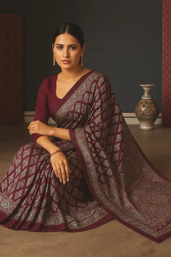 Maroon_Premium_Modal_Silk_Saree_For_Women