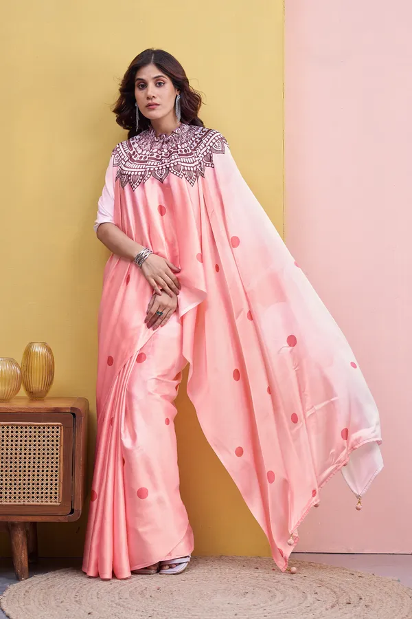 Flora_Peach_Premium_Satin_Georgette_Saree_For_Women