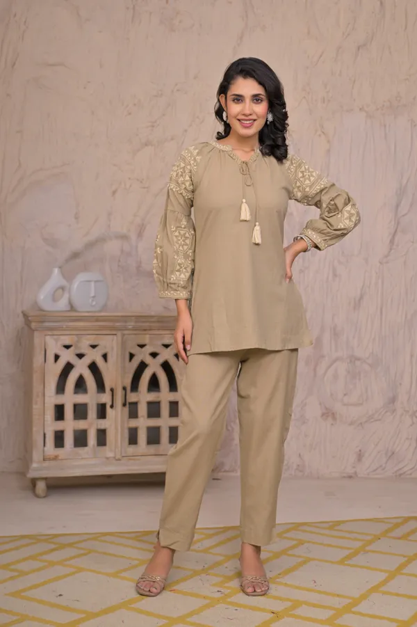 Nyra__Beige_Premium_100%_Cotton_Co-Ord_Set_For_Women