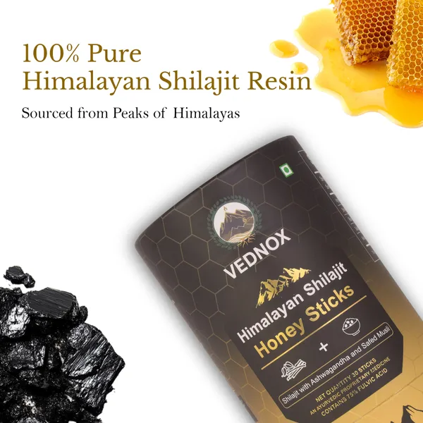 Shilajit_Honey_Sticks_-_30_Count_|_75%+_Fulvic_Acid_&_80+_Trace_Minerals_|_Natural_Immunity,_Energy,_Stamina_Booster_|_Sugar-Free,_Easy_Single-Use_Packets(PACK_OF_2)_SALE