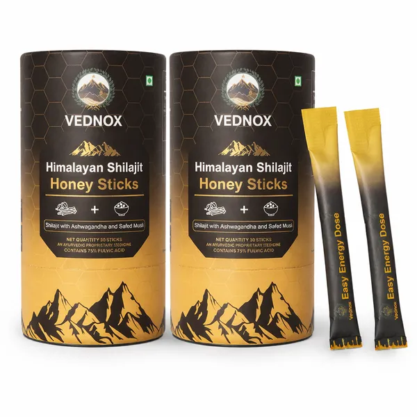 Shilajit_Honey_Sticks_-_30_Count_|_75%+_Fulvic_Acid_&_80+_Trace_Minerals_|_Natural_Immunity,_Energy,_Stamina_Booster_|_Sugar-Free,_Easy_Single-Use_Packets(PACK_OF_2)_SALE