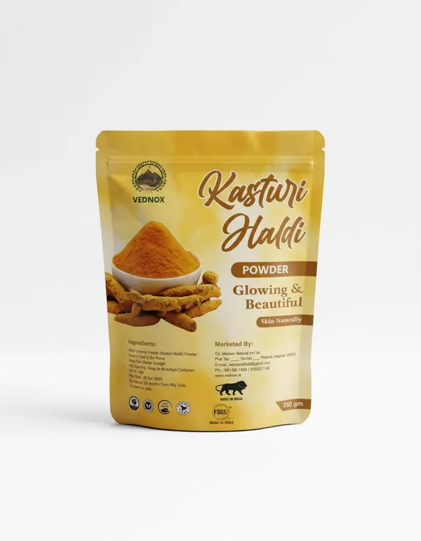 100_%_Natural_Organic_Kasturi_Manjal_|_Wild_Turmeric/Haldi_For_Glowing_Skin,_Dark_Spots,_Acne_Control,_De-Tan_100_%_Natural,_Paraben-Free_&_Chemical-Free_|_Non-Gmo,_Purely_Herbal_Face_Pack_For_Glowing_Skin_-_(Face_Pack_Powder_For_All_Skin_Type)_-_250_Gm