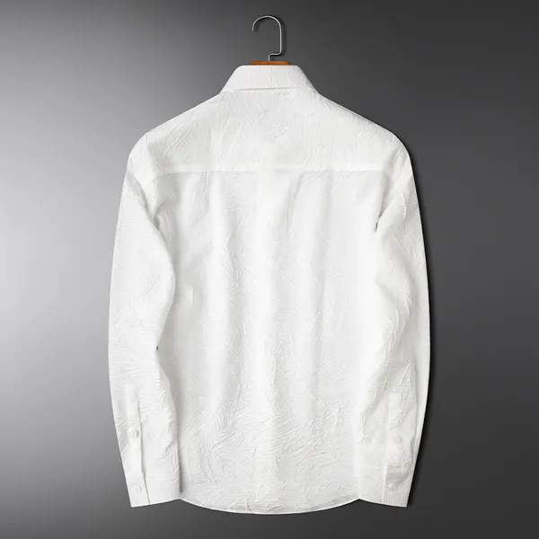 White_Cotton_Blend_Premium_&_Elegant_Full_Sleeve_Shirt_For_Men