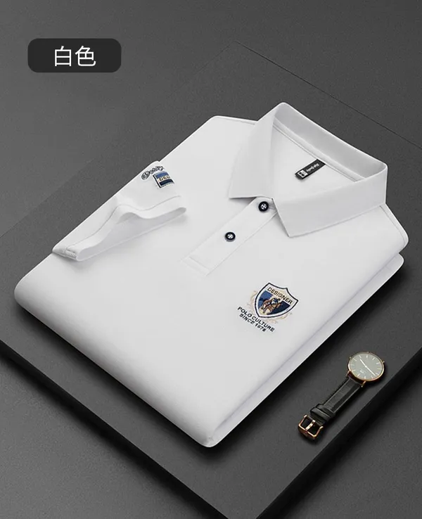 White_Polo_Matty_Premium_&_Elegant_Relaxed_Fit_Polo_T_Shirt_For_Men