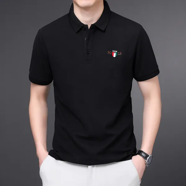 Black_Polo_Matty_Premium_&_Elegant_Short_Sleeve_Polo_T-Shirt_For_Men