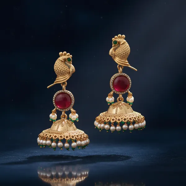 Golden_Brass_&_Copper_Earrings_For_Women