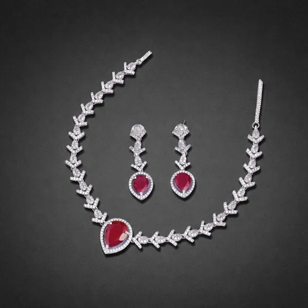 Ruby_Brass_&_Copper_Necklace_Set_For_Women
