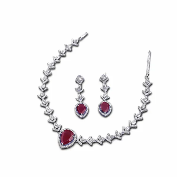 Ruby_Brass_&_Copper_Necklace_Set_For_Women