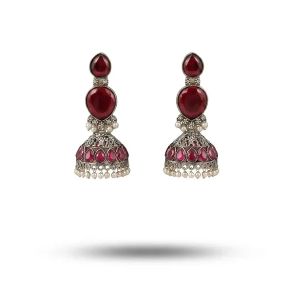 Ruby_Brass_&_Copper_Earrings_For_Women