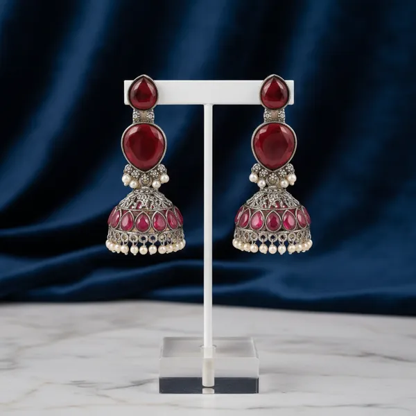 Ruby_Brass_&_Copper_Earrings_For_Women
