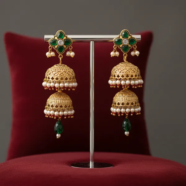 Green_Brass_&_Copper_Earrings_For_Women