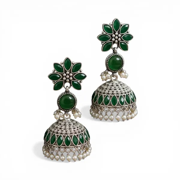 Green_Brass_&_Copper_Earrings_For_Women