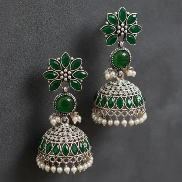 Green_Brass_&_Copper_Earrings_For_Women