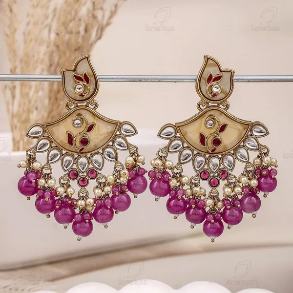 Purple_Brass_&_Copper_Earrings_For_Women