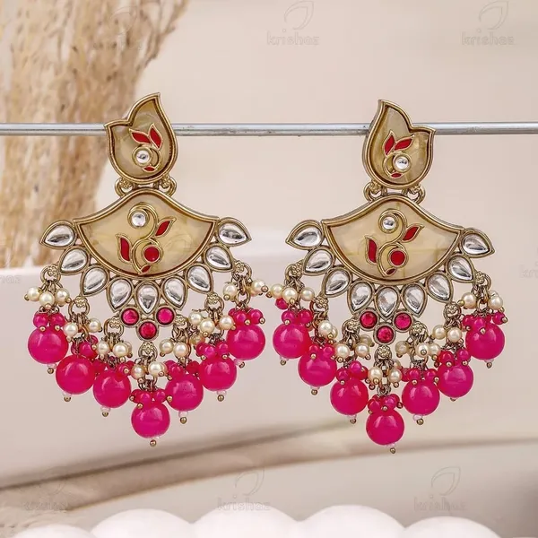Rani_Pink_Brass_&_Copper_Earrings_For_Women