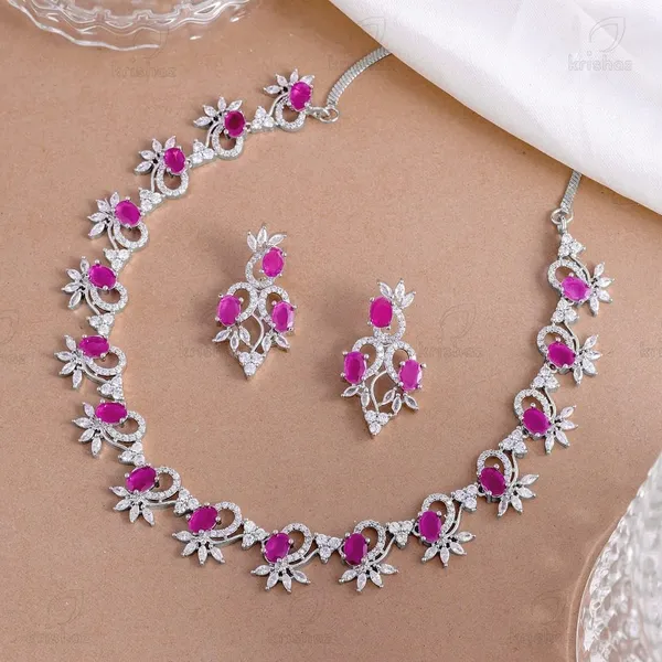 Ruby_Brass_&_Copper_Necklace_Set_For_Women
