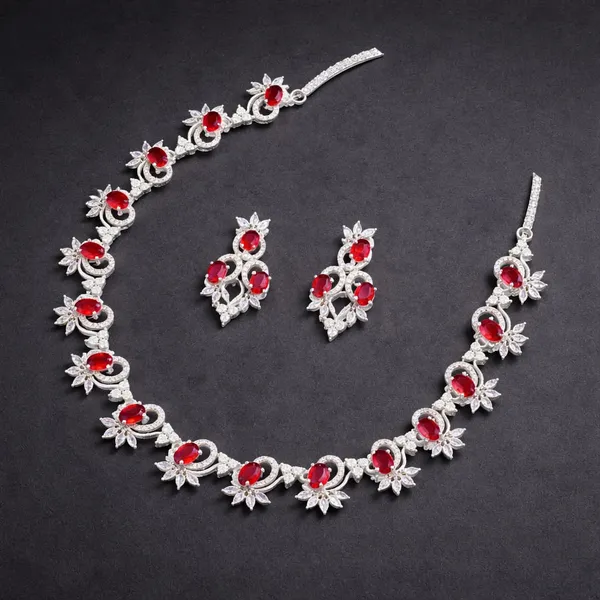 Red_Brass_&_Copper_Necklace_Set_For_Women